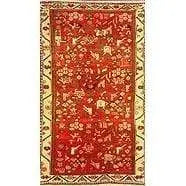 One Of The Kind Persian Bakhtiar Rug 5'1" x 3'7"
